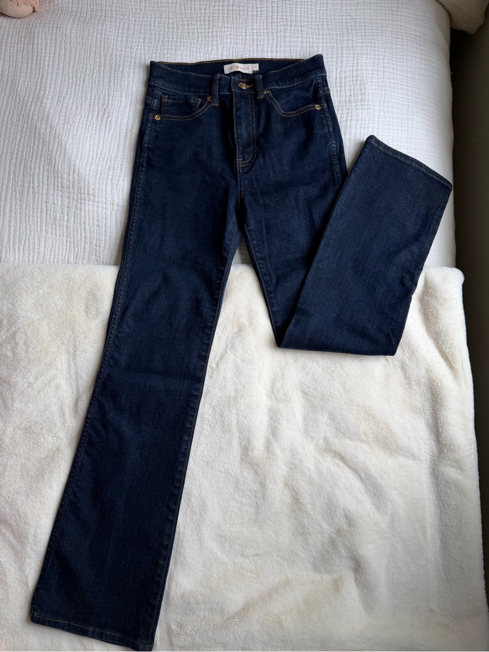 Tory Burch Indigo Flare-Leg Jeans